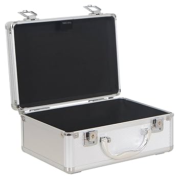 ★大容量★100枚収納アタッシュケース&100枚カプセル付き Amazon.co.jp: [ALIKAN] BAGandCASE アルミケース 小型 薄型